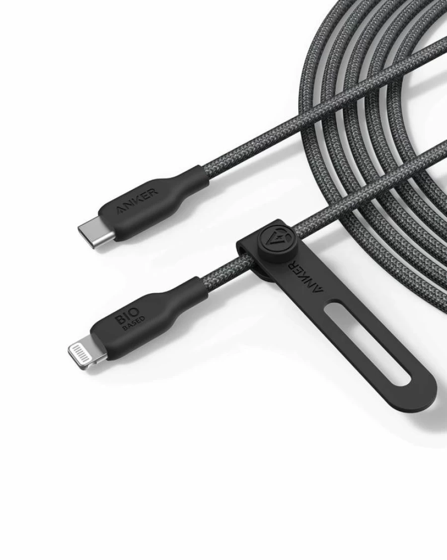 Anker USB C to Lightning Cable MFi Certified, Nylon Braided Charging Cable for iPhone 14/13/12/11/X/8, Fast Charging & Durable, 6ft/1.8m, Compatible with iPhone Pro/Max/Plus Models