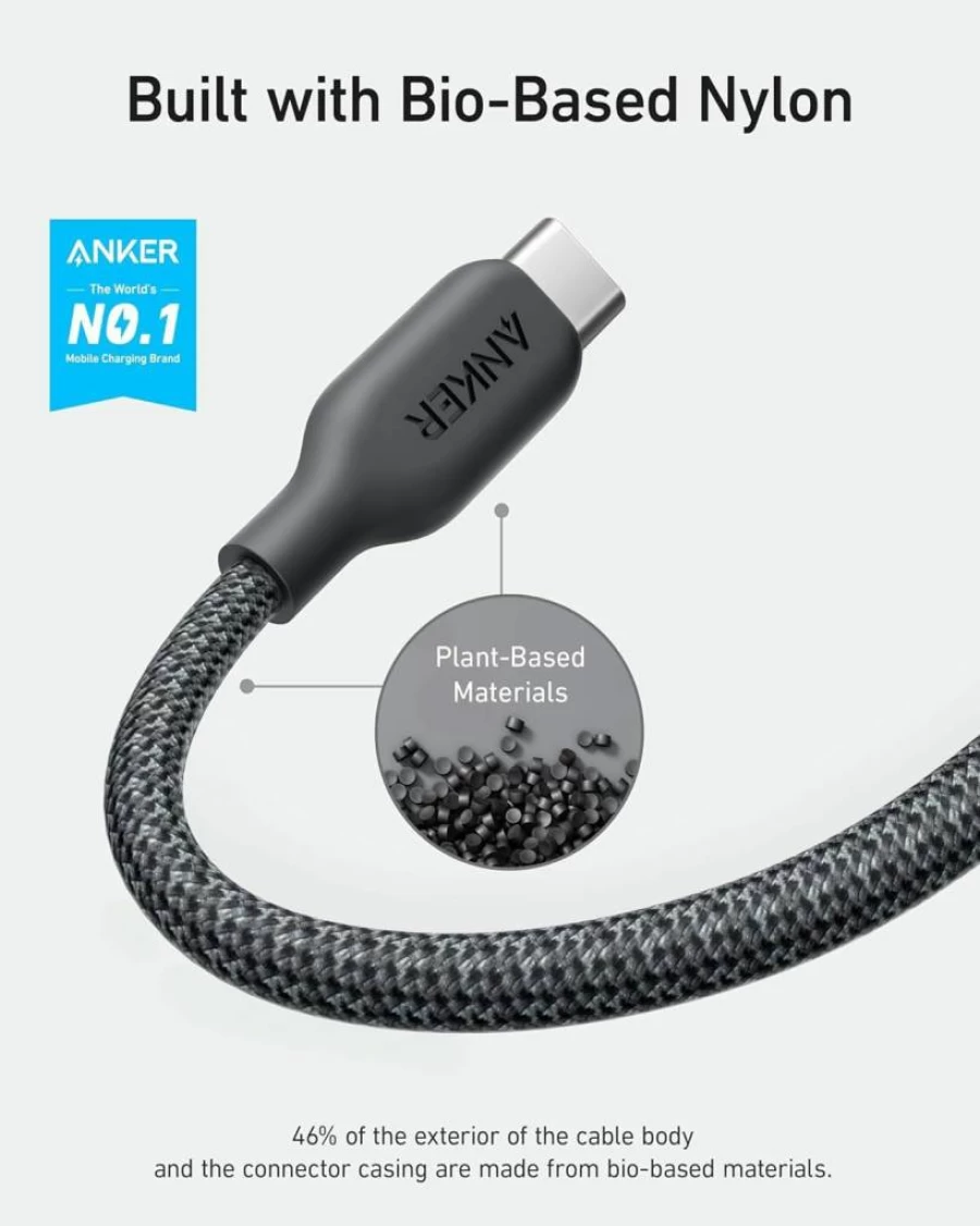 Anker USB-C to Lightning Cable 3ft, MFi Certified Nylon Braided Charging Cord for iPhone 14 13 12 11 Pro Max XR XS 8 Plus, Fast Charging Cable