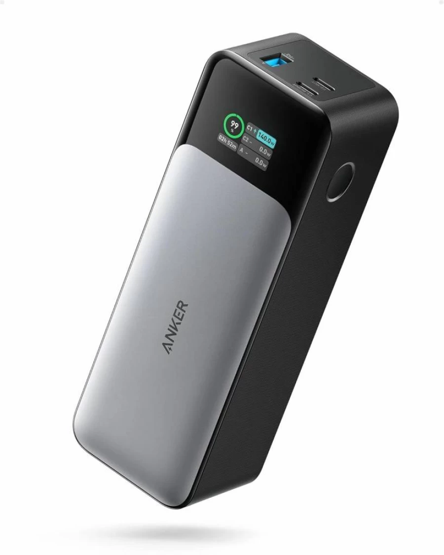Anker 737 Power Bank 24,000mAh with 140W Fast Charging, 3-Port Portable Charger for iPhone 16/15/14, MacBook, Samsung Galaxy, Vision Pro, Laptop & Devices, Smart Display, Outdoor Travel