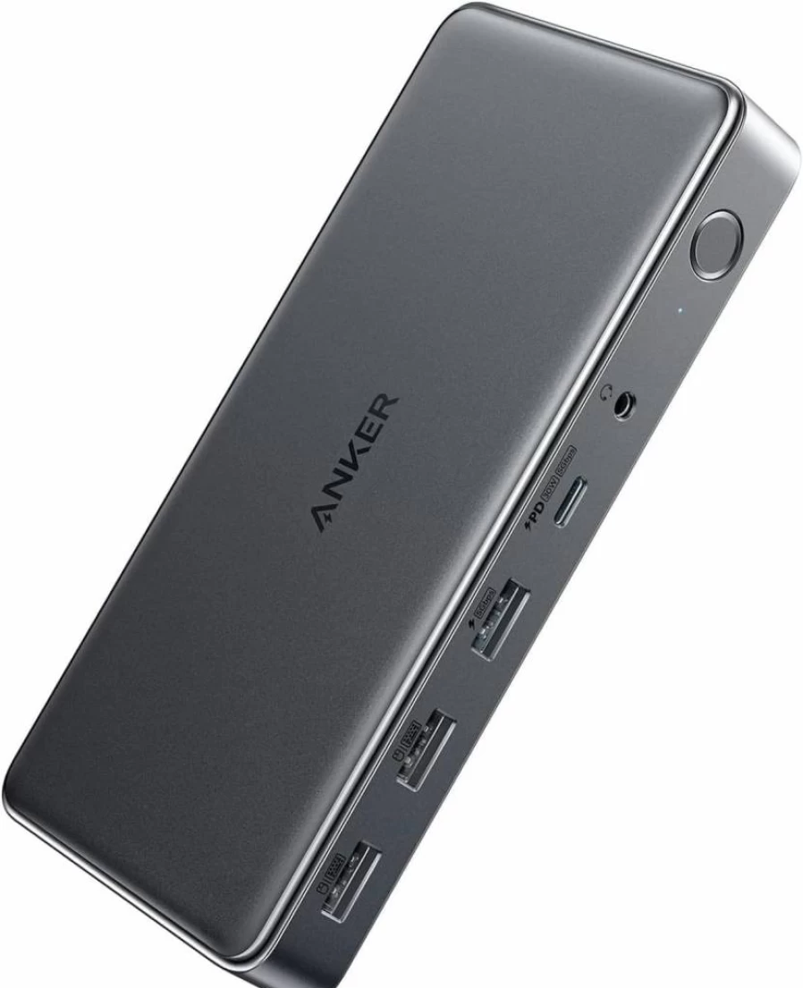 Anker 10-in-1 USB-C Docking Station for MacBook Pro, Triple Display (Dual 4K HDMI/DisplayPort), 4 USB Ports, Compatible with Windows, Dell, HP, ThinkPad Laptops