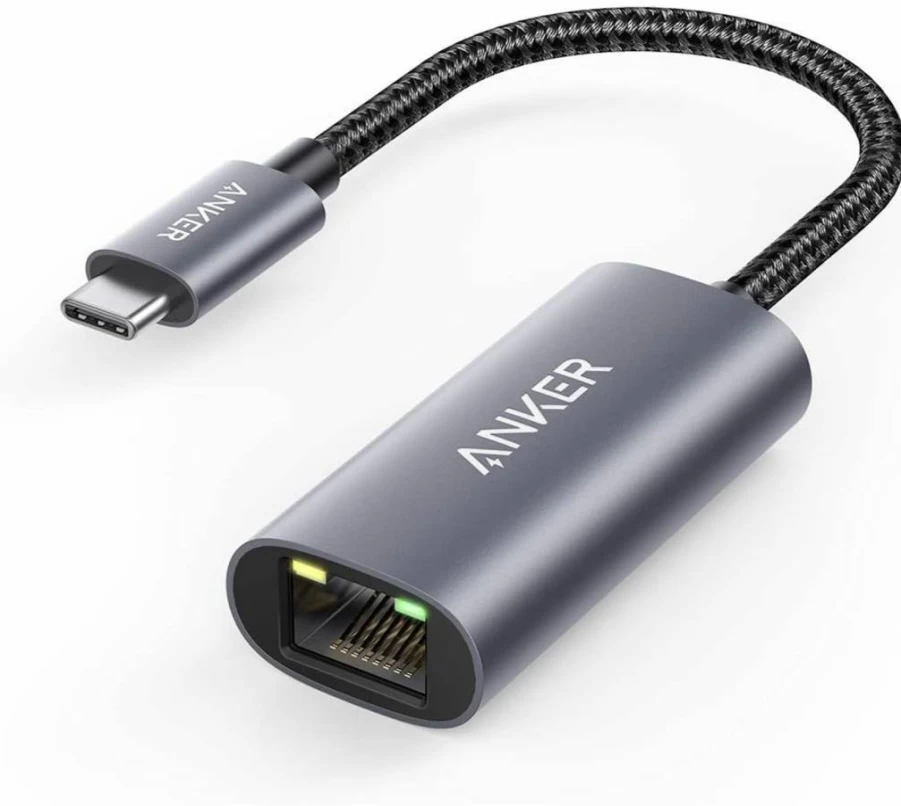 Anker USB C to Ethernet Adapter, Gigabit Ethernet Converter for MacBook Pro, iPad Pro, Chromebook, XPS, Galaxy S9/S8, Supports 10/100/1000 Mbps, Compact & Portable Design