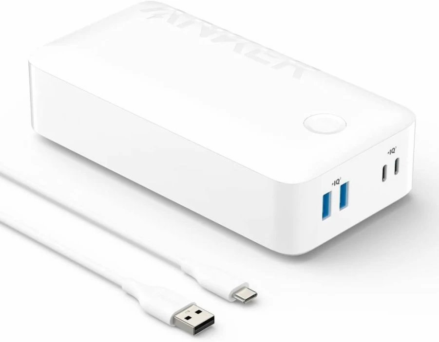 Anker 40,000mAh Power Bank with 30W USB-C Fast Charging for MacBook, iPhone 15/14/13/12, Samsung Galaxy, iPad - Portable Charger Battery Pack