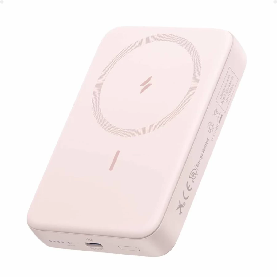 Anker Magnetic Power Bank 10,000mAh Wireless Portable Charger with 30W Fast Charging for iPhone 16/15/14 Series, AirPods, and Qi-Enabled Devices