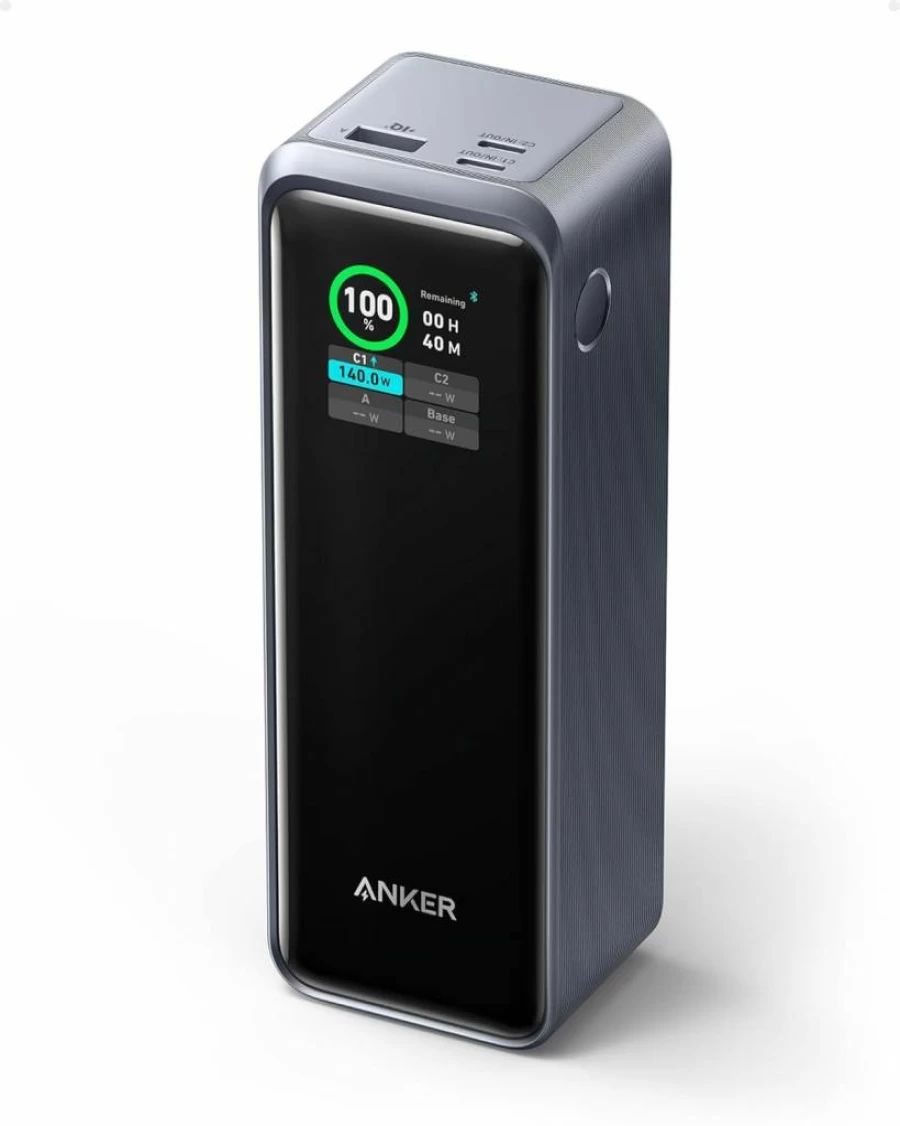 Anker Prime 250W Portable Charger 27650mAh Power Bank with Smart App, 3-Port Fast Charging for MacBook, iPhone 16/15/14, Samsung, TSA-Approved Travel Charger