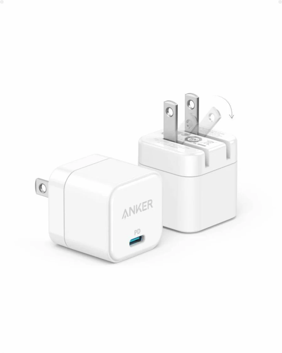 Anker 20W USB-C Charger 3-Pack with Foldable Plug - Fast Charging for iPhone 16/15, Galaxy, Pixel, iPad (Cable Not Included)
