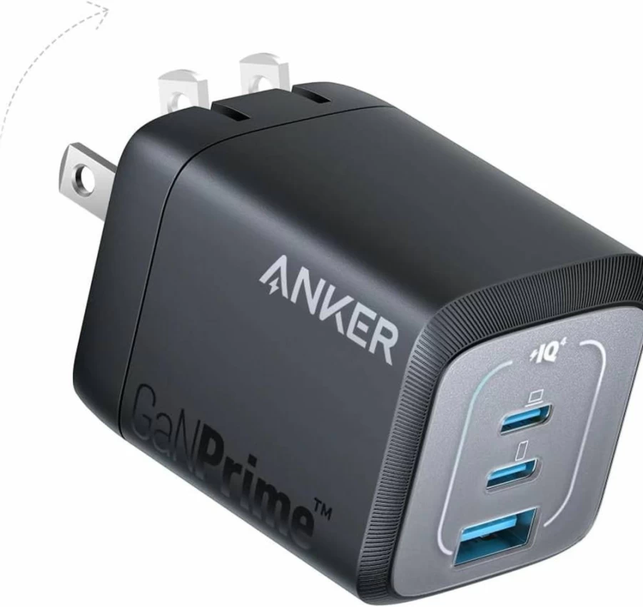 Anker Prime 67W GaN III 3-Port USB C Fast Charger with PPS for MacBook Pro/Air, iPhone 16/15, Galaxy S25/S24, iPad Pro, Pixelbook, and Apple Watch