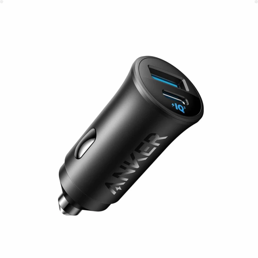 Anker 30W USB-C Car Charger 2-Pack with PowerIQ 3.0, Dual Port Type-C Cigarette Lighter Adapter for iPhone 16/15/14, Samsung Galaxy S25/S24, iPad Pro, and AirPods