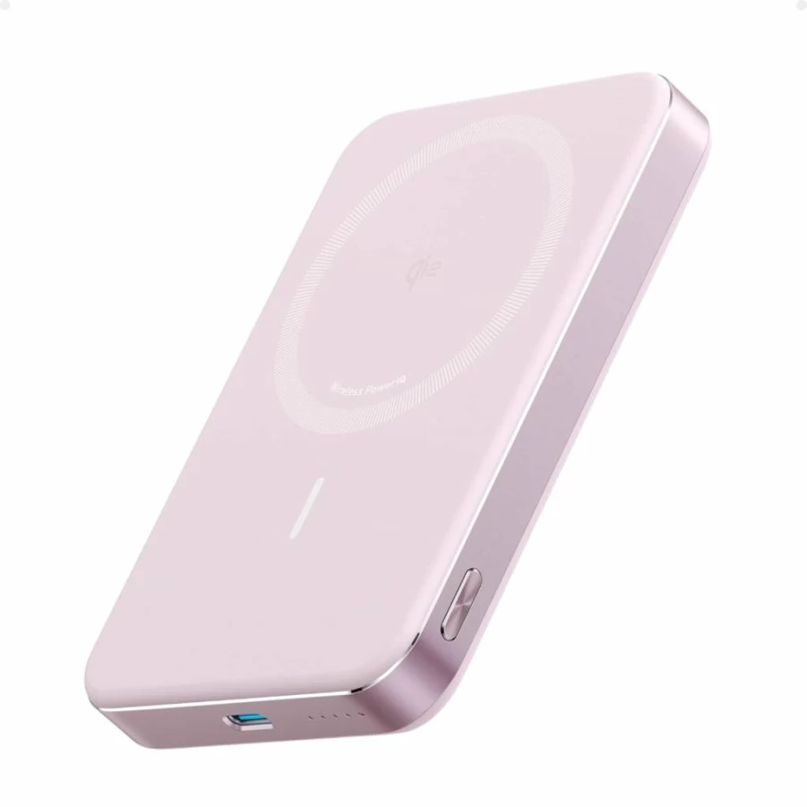 Anker MagGo Power Bank 10000mAh Magnetic Portable Charger, Qi2 Certified 15W Fast Wireless Charging for iPhone 15/14/13/12, Ultra Slim Battery Pack with Magsafe Compatibility