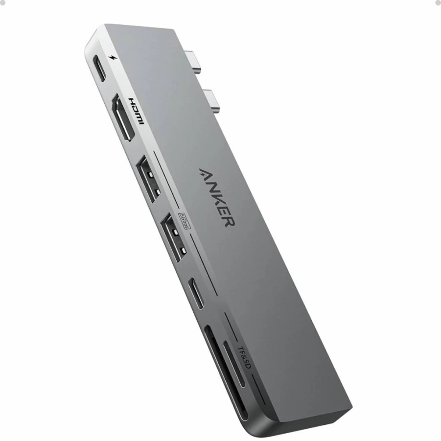 Anker 7-in-1 USB C Hub for MacBook Pro/Air (M1/M2) - 4K HDMI, Thunderbolt 4, USB-C & USB-A Ports, Compatible with MacBook 13 Inch & More