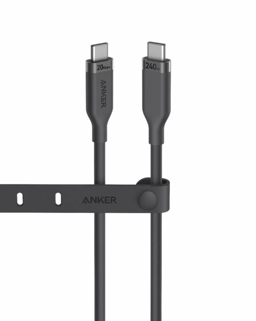 Anker USB-C to USB-C Cable 3ft, 240W Fast Charging, 20Gbps High-Speed Data Transfer, 4K Video Support, Compatible with iPhone 16, MacBook, iPad, and USB-C Laptops