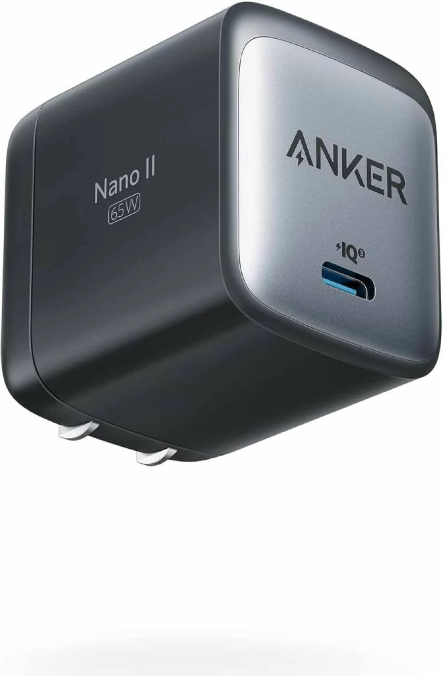 Anker 65W GaN II PPS Fast Charger, USB C Compact Foldable Power Adapter for MacBook Pro, iPhone 15, iPad Pro, Galaxy, Dell XPS, and More