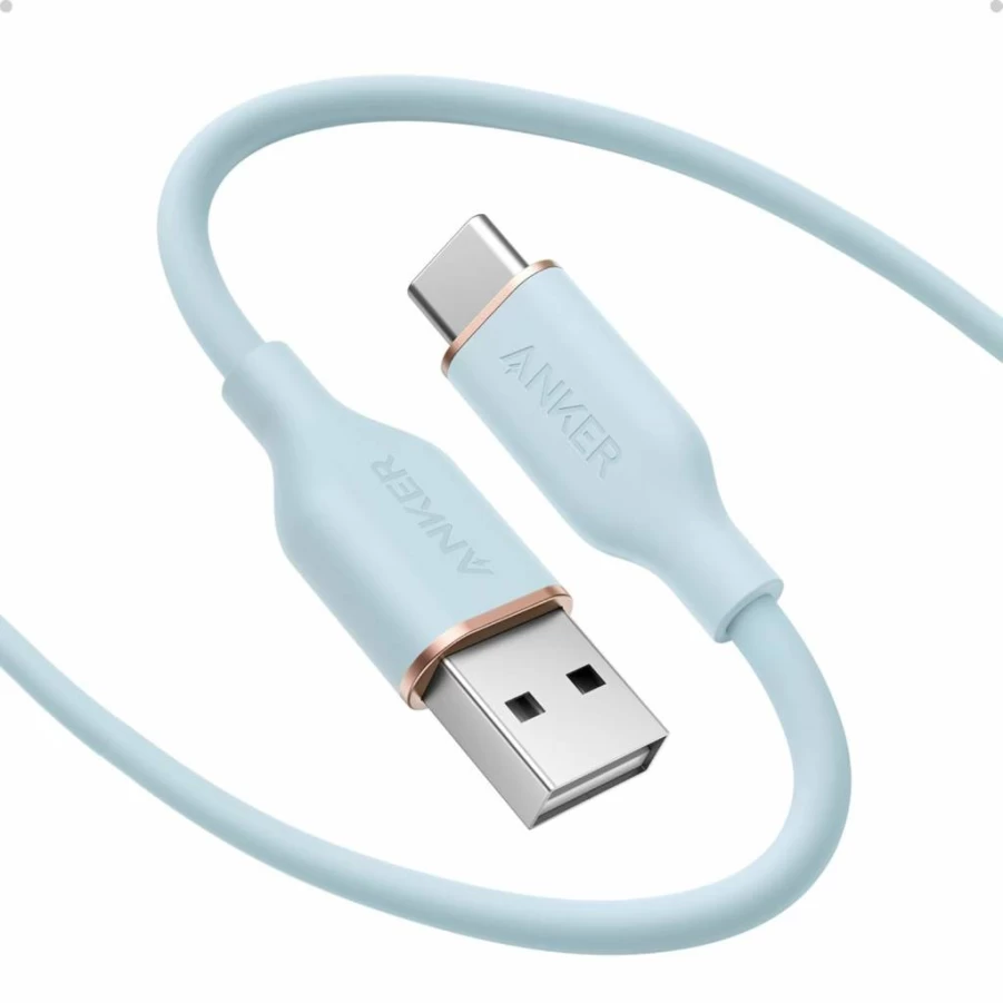 ANKER USB A to USB C Cable 3ft 2-Pack, Fast Charging Cord Compatible with iPhone 16/15/Pro Max/Plus, Samsung Galaxy, iPad, and More (Black)