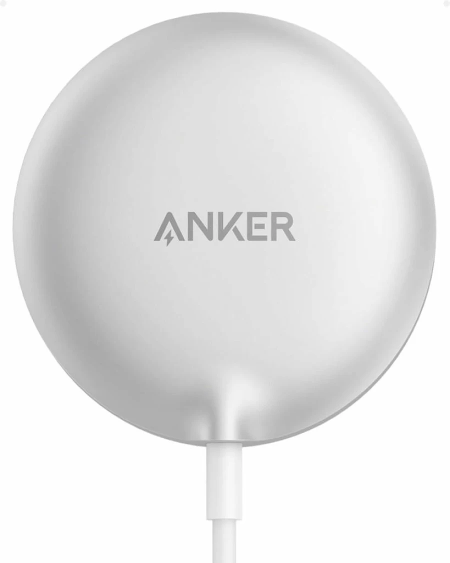 Anker Qi2 Certified MagSafe Wireless Charger Pad 15W, Compatible with iPhone 16/15/14/13/12 Series, Magnetic Fast Charging Pad for iPhone 16 Pro Max/Plus/Pro (Adapter Not Included)