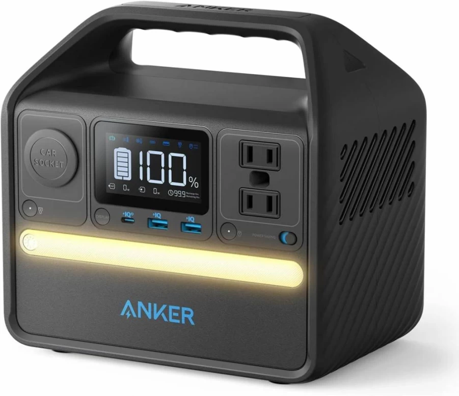 Anker 521 Solar Generator 256Wh Portable Power Station with 100W Solar Panel, 200W 6-Port Output, 2 AC Outlets, 60W USB-C PD, LiFePO4 Battery for Camping, RV, and Outdoor Adventures (Anker Solix)
