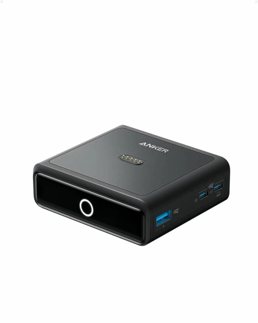 Anker 100W 4-Port Fast Charging Base for MacBook, iPhone 15/14 Series, Samsung, Pixel - Power Bank Compatible (Excluding Power Bank)