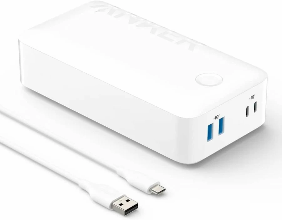 Anker 40,000mAh Power Bank with 30W USB-C Fast Charging for MacBook, iPhone 15/14/13/12, Samsung Galaxy, iPad - Portable Charger Battery Pack