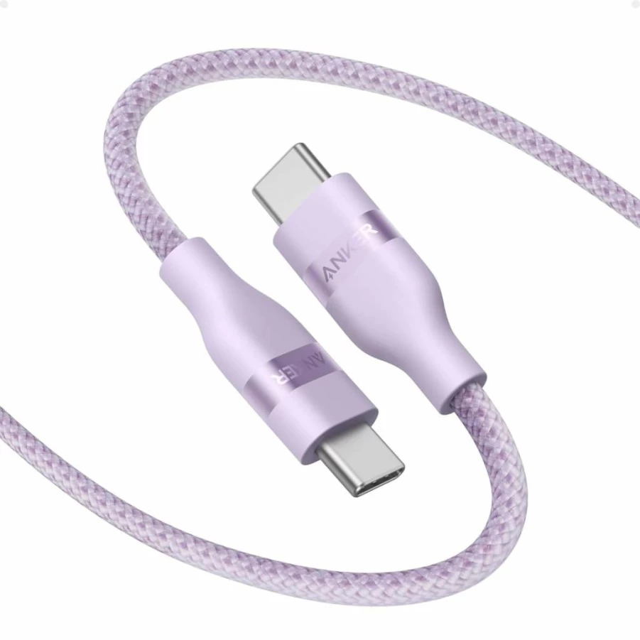 Anker Nano USB C to USB C Cable 240W 6FT Fast Charging Braided Type C Cord for iPhone 16, MacBook Pro, iPad, Samsung - Purple