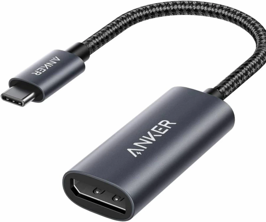 Anker USB C to DisplayPort Adapter 4K@60Hz, Aluminum Portable Thunderbolt 3 to DP Converter for MacBook Pro/Air, iPad Pro, Dell XPS, HP Spectre, Microsoft Surface, and More