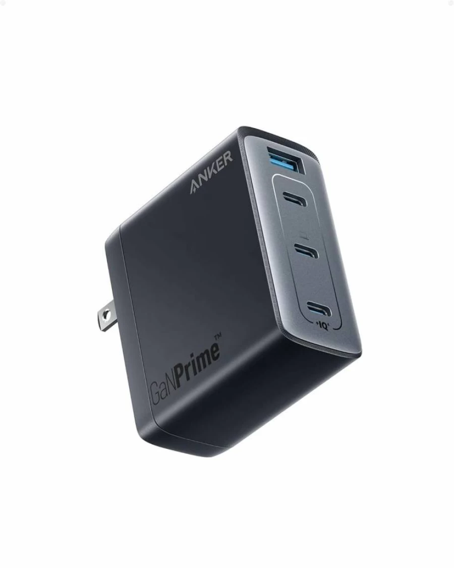 Anker 150W GaN USB C Charger, 4-Port Fast Compact Foldable Power Adapter for MacBook Pro/Air, iPhone 16/15/14, Dell XPS, iPad, Samsung Galaxy