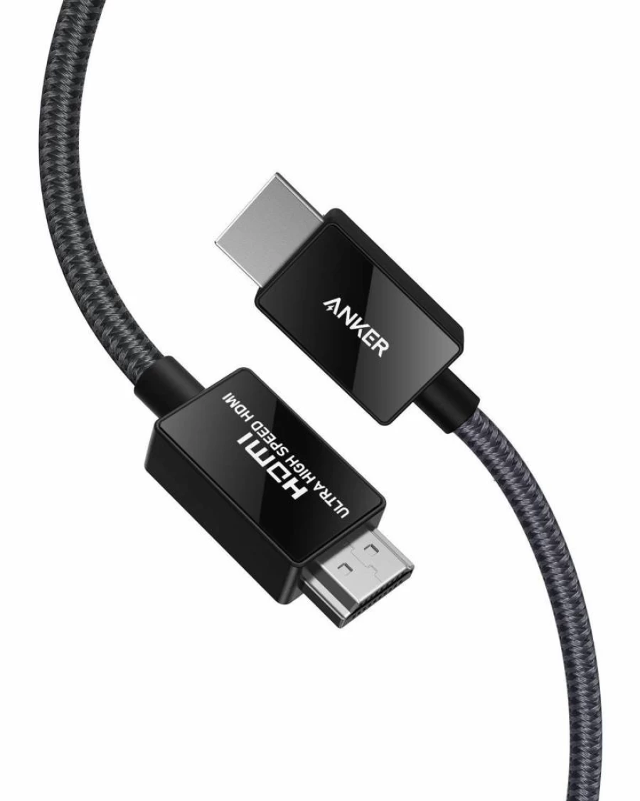 Anker Ultra High Speed HDMI 2.1 Cable 8K@60Hz 4K@120Hz 48Gbps 6.6Ft with Dynamic HDR eARC Dolby Atmos Compatible with PS5 Xbox Series X Samsung TVs