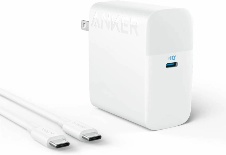 Anker 100W USB C Charger, Compact Foldable Power Adapter for MacBook Air/Pro, iPad Pro, Samsung Galaxy, Includes 5ft USB C Cable