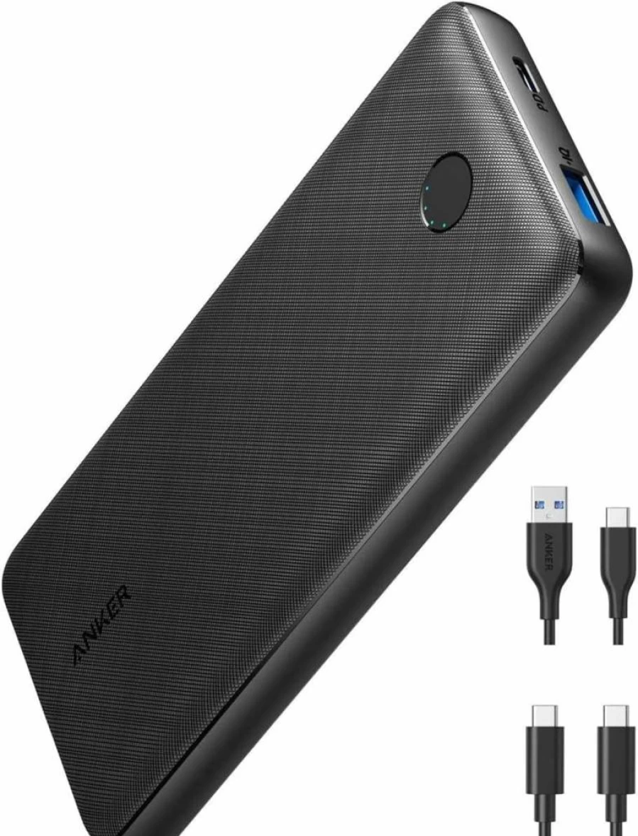 Anker PowerCore Essential 20000mAh PD 20W Portable Charger - USB-C Power Bank for iPhone 15 Series, Samsung Galaxy, iPad Pro, and More