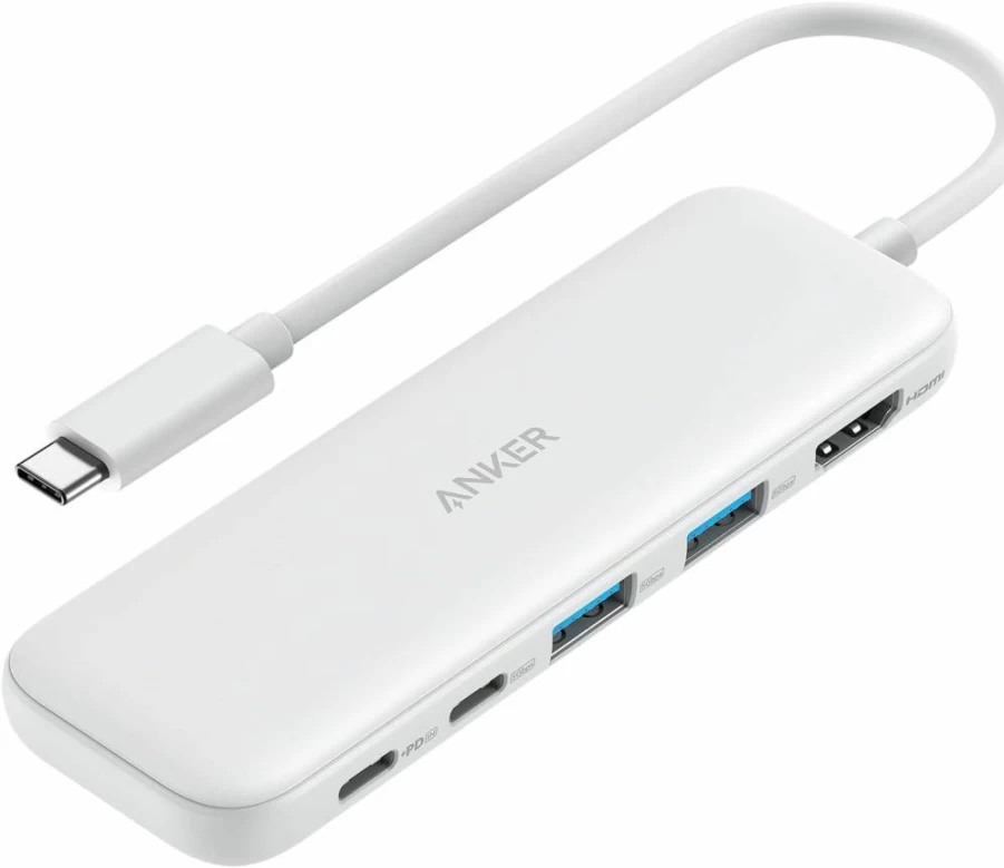 Anker 5-in-1 USB C Hub with 4K HDMI, USB-C 5Gbps, 2x USB-A 5Gbps Ports for MacBook, Dell XPS, Lenovo, HP Laptops (Blue)